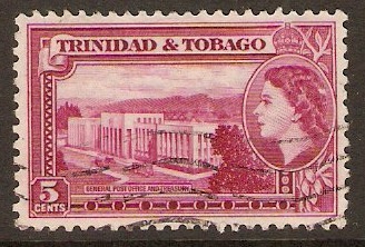 Trinidad & Tobago 1953 5c Magenta. SG271.